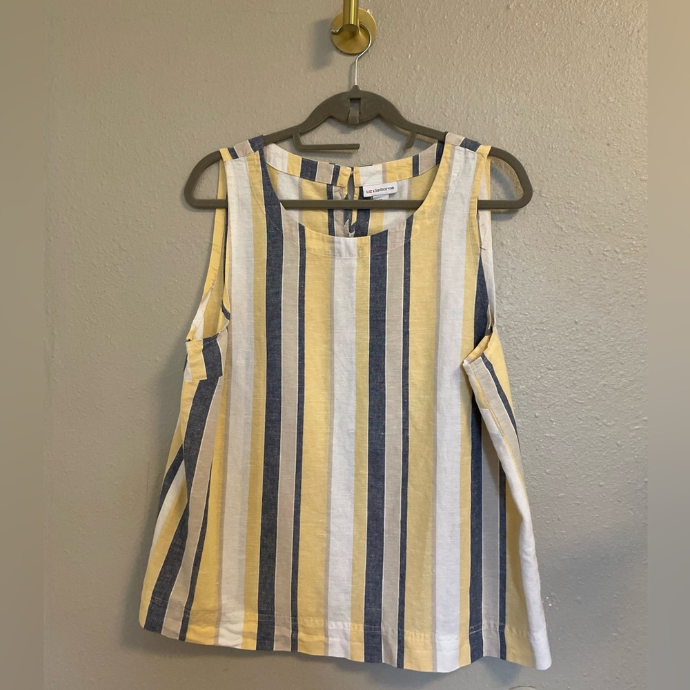 Liz Claiborne Striped Summer Tank Top